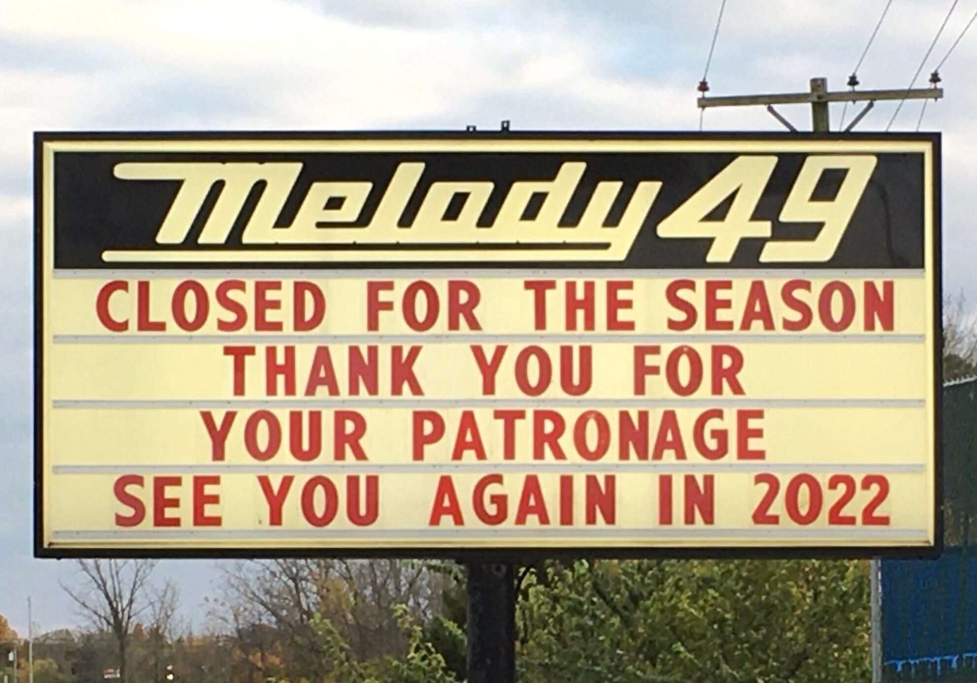 Showtimes Melody 49 Drive In 7606 Pleasant Plains Road, Brookville, Ohio